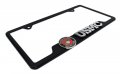 Marines Usmc 3d Black Metal License Plate Frame