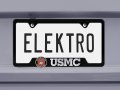 Marines Usmc 3d Black Metal License Plate Frame