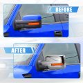 X Autohaux Pair Chrome Plated Full Mirror Cover Covers Cap For Ford F150 2009-2014 With Turn Signal Cut Do Not Fit Towing