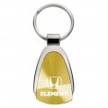 Au-tomotive Gold Teardrop Key Chain For Honda Element Gold