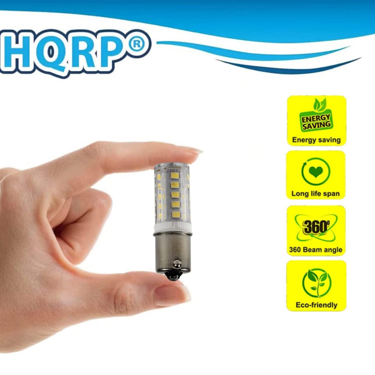 Hqrp 2-pack Ba15s Led Bulbs 33 Leds 12-24v For John Deere Gx345 Gx355 G100 G110 La100 La105 La110 La115 La120 La125 La130 La135