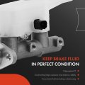 A-premium Brake Master Cylinder With Reservoir And Cap Compatible Honda Vehicles For Fit 2007 2008 L4 1 5l Replaces 46100slna01