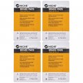 Niche Brake Pad Set For Bmw K1600gt K1600gtl K1600b 34117728945 Front Semi-metallic 4 Pack