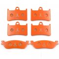 Httmt Brake Pads Compatible With Yzf R6 600 1999-2002 R1 1000 2002-2003 Front Rear Carbon Fiber