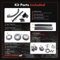 A-premium 14pcs Engine Timing Chain Kit W Tensioner Sprocket Guide Rail Fits Dohc 4cyl 2 4l Compatible With Nissan 240sx