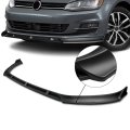 Auto Dynasty 3pcs Car Front Bumper Lip Spoiler Wing Body Kit Compatible With Audi Vw Golf 14-17 Matte Black