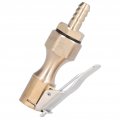 Fydun Air Chuck Brass Tire Inflator Locking On Compressor Pump Adapter With 6 5mm Barb Connector For Gauge Accessories