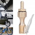 Fydun Air Chuck Brass Tire Inflator Locking On Compressor Pump Adapter With 6 5mm Barb Connector For Gauge Accessories
