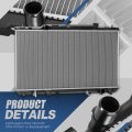 Auto Dynasty Radiator For 2002-2003 Toyota Solara 2 4l Dpi 2623 Aluminum Core Replacement With Toc 1-row 1-3 8 Inlet Outlet