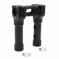 Motorcycle Cnc Black 6 Riser 1 25 Handlebar Top Clamp For H-d P N Tghd-hbs026b-ii 