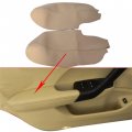 Labwork 2pcs Beige Artificial Leather Door Panel Armrest Cover Replacement For 2009-2014 Acura Tsx