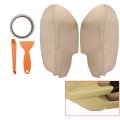 Labwork 2pcs Beige Artificial Leather Door Panel Armrest Cover Replacement For 2009-2014 Acura Tsx