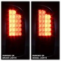 Acanii For 2007-2008 Dodge Ram 1500 2500 3500 Black Smoked Led Tail Lights Brake Lamps Replacement Driver Passenger