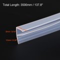 Uxcell Frameless Glass Shower Door Sweep 137 8 Long For 5 16 8mm F-type Side Seal Strip