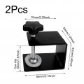 Universal C Clamp Cabinet Installation Clamps 2pcs Heavy Duty Furniture Steel Drawer Front Flexible Drill Hole Guide Design For