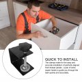 Universal C Clamp Cabinet Installation Clamps 2pcs Heavy Duty Furniture Steel Drawer Front Flexible Drill Hole Guide Design For