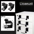 Universal C Clamp Cabinet Installation Clamps 2pcs Heavy Duty Furniture Steel Drawer Front Flexible Drill Hole Guide Design For