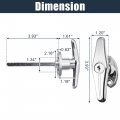 X Autohaux 2 Set Universal Garage Shed Door Keyed T-handle Lock Kit T Handle W 4 Keys Bolts For Most Brands Of Truck Caps