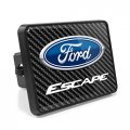 Ipick Image Compatible With Ford Escape Uv Graphic Carbon Fiber Look Metal Face-plate On Abs Plastic 2 Tow Hitch Cover