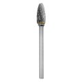 1 8 Shank Double-cut Carbide Grinding Burr 4 Flame-shape Fits Popular Branded Rotary Tool 