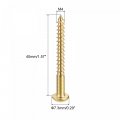 Uxcell Wood Screws M4 X 40mm Slotted Round Head Brass Self-tapping Screw 20 Pcs