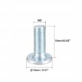 Uxcell M6x16mm Furniture Screw Hex Socket Cap Machine Screws Zinc Plated Fasteners Bolts Full Thread Carbon Steel 10pcs