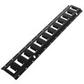 2pcs Powder Coated Black E Track Tie Down Rail Kit 3 Foot Heavy Loads Up To 2000 Lbs For Garages Van Trailers Motorcycle Downs 