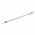 Jegs Flexible Braided Transmission Dipstick For 4l60e Transmissions Firewall Mount Stainless Steel Hose Polished Billet 