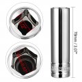 Uxcell 1 2 Inch Drive 16mm 6-point Deep Socket Metric Cr-v Polishing