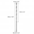 Uxcell 2pcs 8 5mmdia 250mm Length High-speed Steel Straight Round Shank Twist Drill Bit