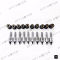10 Piece Windscreen Windshield Bolts Screw Kit M5 X 15mm Chrome For Suzuki Yamaha Kawasaki Triumph And Ducati Motorcycles