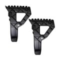 Front Bumper Brackets For Audi A6 2005 To 2011 Driver And Passenger Side Pair Plastic Guide Type 1 Replaces 4f0807228 4f0807227 