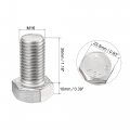 Uxcell M16 Hex Bolt M16-2 X 30mm 304 Stainless Steel 4 8 Grade Fully Threaded Hexagonal Head Screw Bolts 4pcs