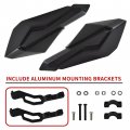 Sautvs Hand Guards With Mounting Brackets For Polaris Snowmobile Black Handguards Straight Bar Handguard Mounts Accessories