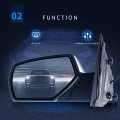 Driver Side Mirror For 2014-2017 Chevy Silverado 1500 Gmc Sierra With Chrome Power Heated 23499738 22889518