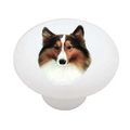 Shetland Sheepdog Decorative High Gloss Ceramic Drawer Knob 