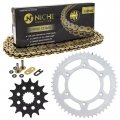 Niche Drive Sprocket Chain Combo For Ktm Exc-g Mxc-g 50 Racing Front 15 Rear Tooth 520v-x X-ring 118 Links