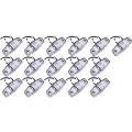 16 Pack 2 5 In Led Truck Trailer Side Fender Marker Lights Clear Lens Red Light Waterproof Clearance Lamps For Rv Bus Atv 