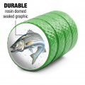 Stripped Bass Fishing Valve Stem Caps For Tire Rim Wheel Aluminum Green
