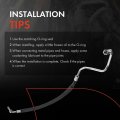 A-premium A C Discharge Line Hose Assembly Compatible With Jeep Cherokee 1991-1996 Comanche 1991-1992 L6 4 0l Compressor To
