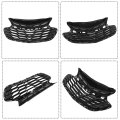 Front Bumper Upper Grille Grill Black Chrome Trim Replacement For 2019 2020 Cruze 42679306