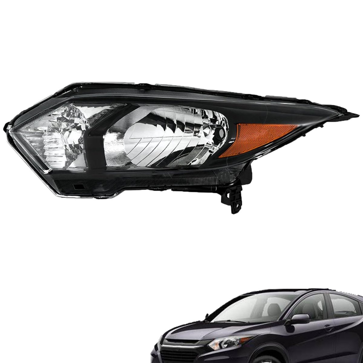 Left Side Headlight Assembly Replacement For Hrv 2016 2017 2018 Model 33150t7sa01 Front Clear Lens Led Lamp Kit