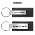 Au-tomotive Gold Leather Keychain For Honda S2000 Black