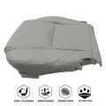 Light Gray Perforated Microfiber Leather Driver Side Bottom Seat Cover For Lexus Is250 Is350 2006 To 2013 Custom Fit
