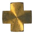 Interstate Pneumatics Fp66x Brass Cross Fitting 3 8 Inch Npt With 4 Connection Ports 