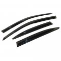 Ikon Motorsports Window Visor For 2001-2005 Honda Civic Sedan 4-door Acrylic Smoke Tinted Semi-transparent Sun Rain Wind Guards 