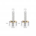 Uxcell Mirror Screws Decorative Caps Cover Nails Polished Stainless Steel 16mm 8pcs And 10mm For Mirrors Tea Tables Wardrobes