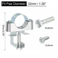 Uxcell 10pcs Conduit Hanger With Beam Clamp Fit For 1-1 4 32mm Pipe Support Bracket Cable Hangers I-beam