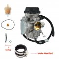 Motorcarb Carburetor With Intake Manifold Boot For 03-08 Suzuki Quadsport Z400 Ltz400 03-06 Kawasaki Kfx400 Carb