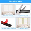 Uxcell Flexible Molding Trim Self Adhesive 10ft X 0 31inch Peel And Stick Metallic Mirror Frame Pvc Metal For Wall Car Door